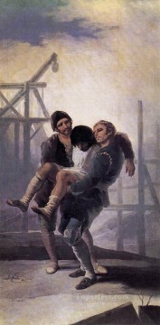 Francisco goya Painting - El masón herido Romántico moderno Francisco Goya